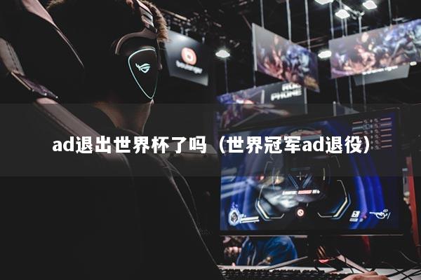 ad退出世界杯了嗎（世界冠軍ad退役）